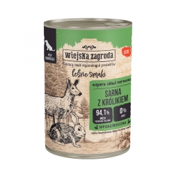 Karma mokra dla psa Wiejska Zagroda Leśne smaki sarna z królikiem 400 g